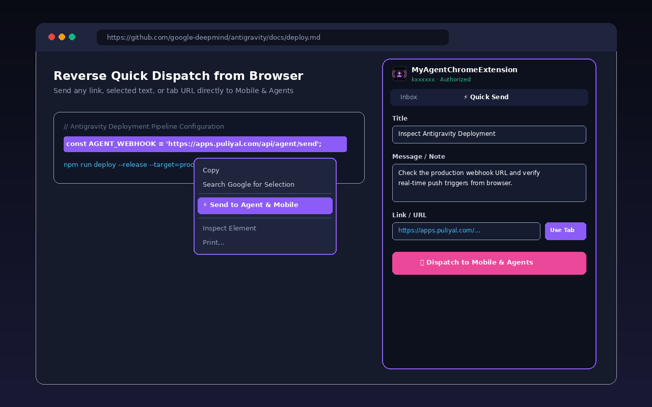 Store Screenshot 2 — Reverse Quick Send